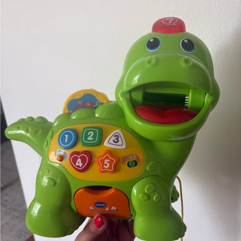 Green Dinosaur Number & Shape Learning Toy by